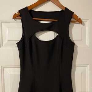 Guess Black Cutout Sheath Dress – Fitted Cocktail LBD (M)